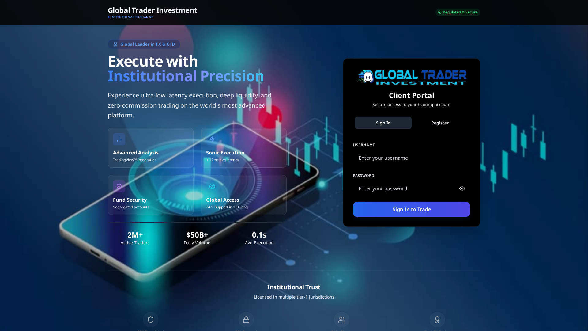 Screenshot of tradeglobalinvestment.com