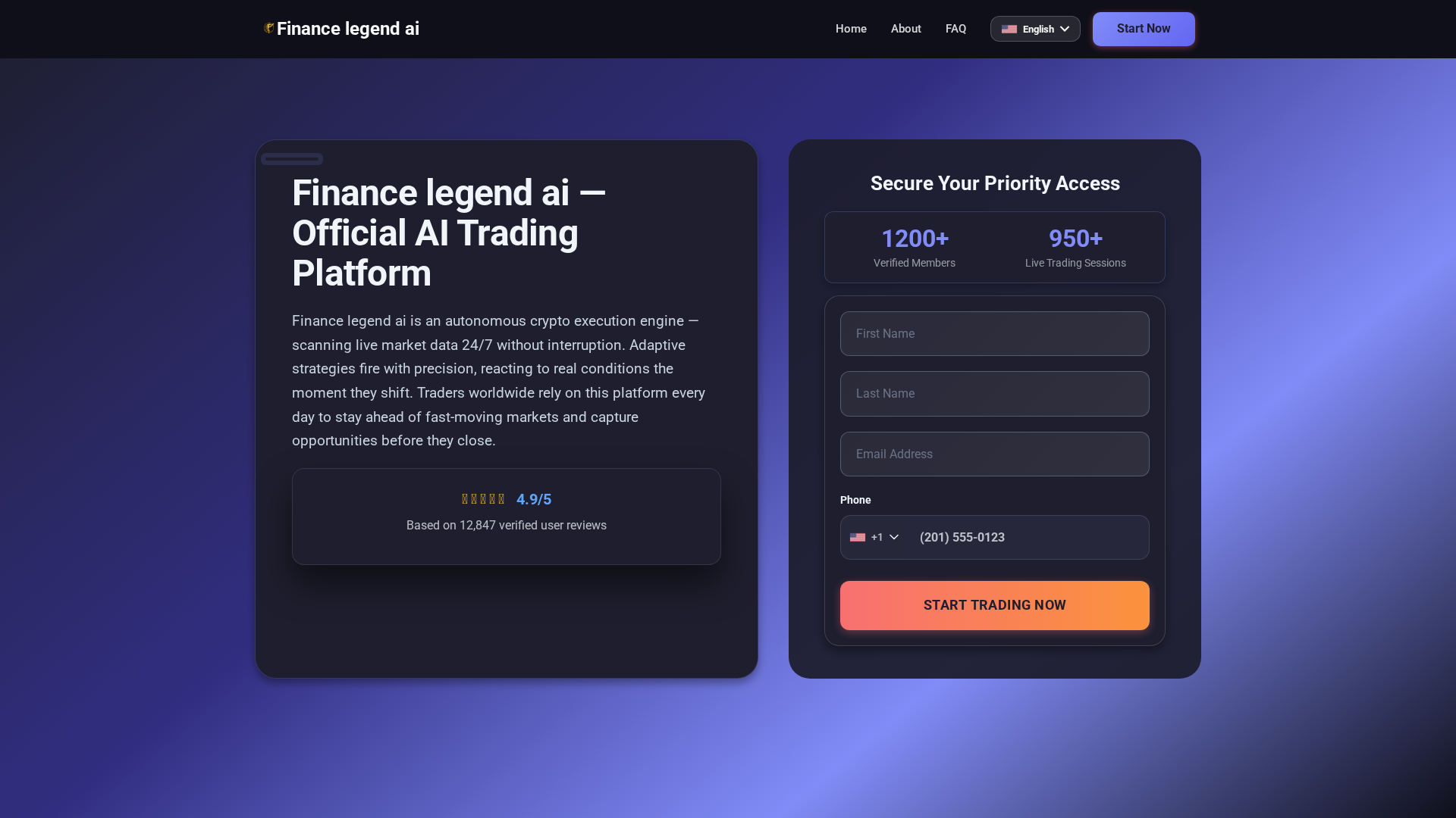 Screenshot of finance-legend-ai.org