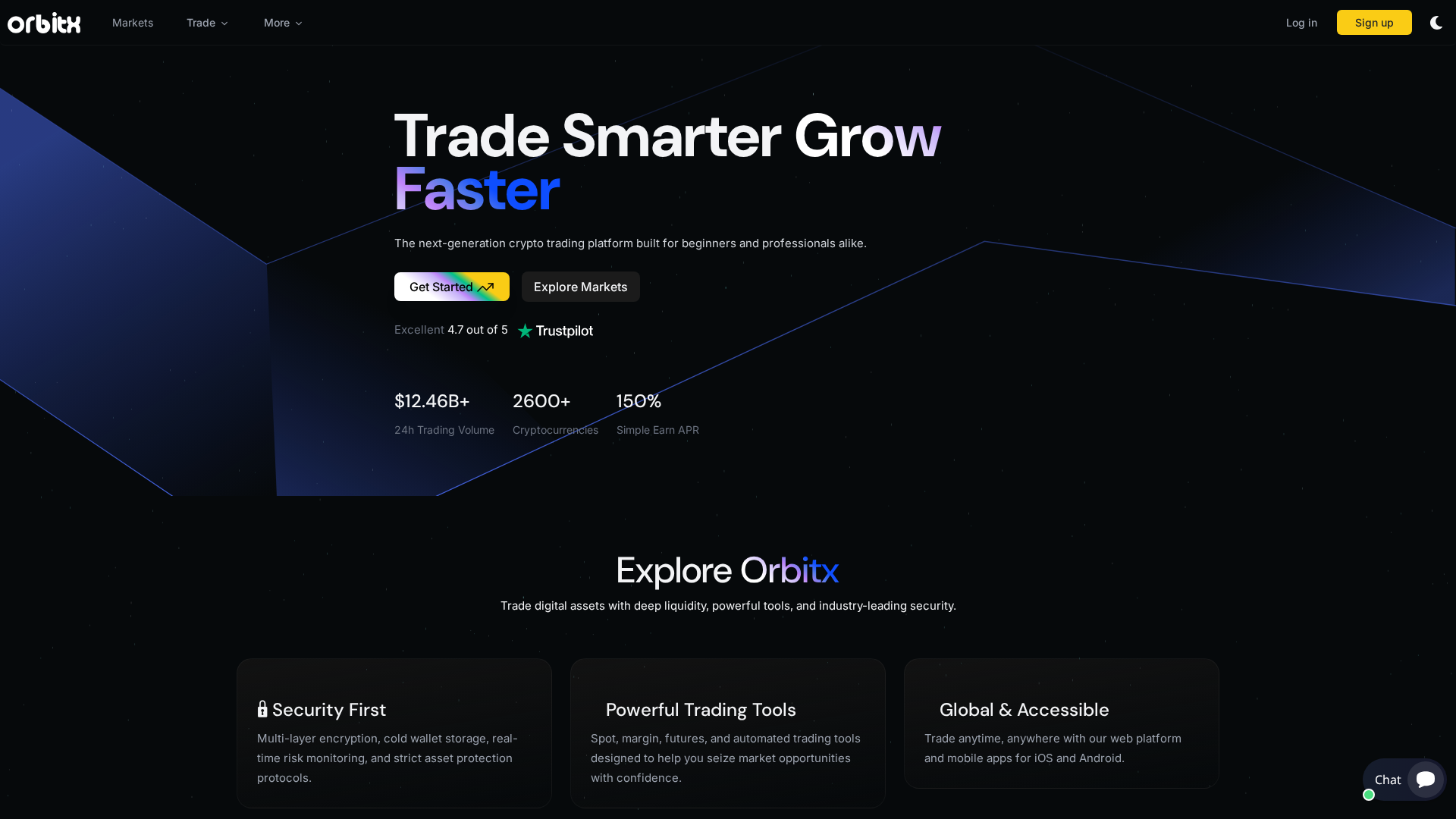 Screenshot of orbitxapp.online