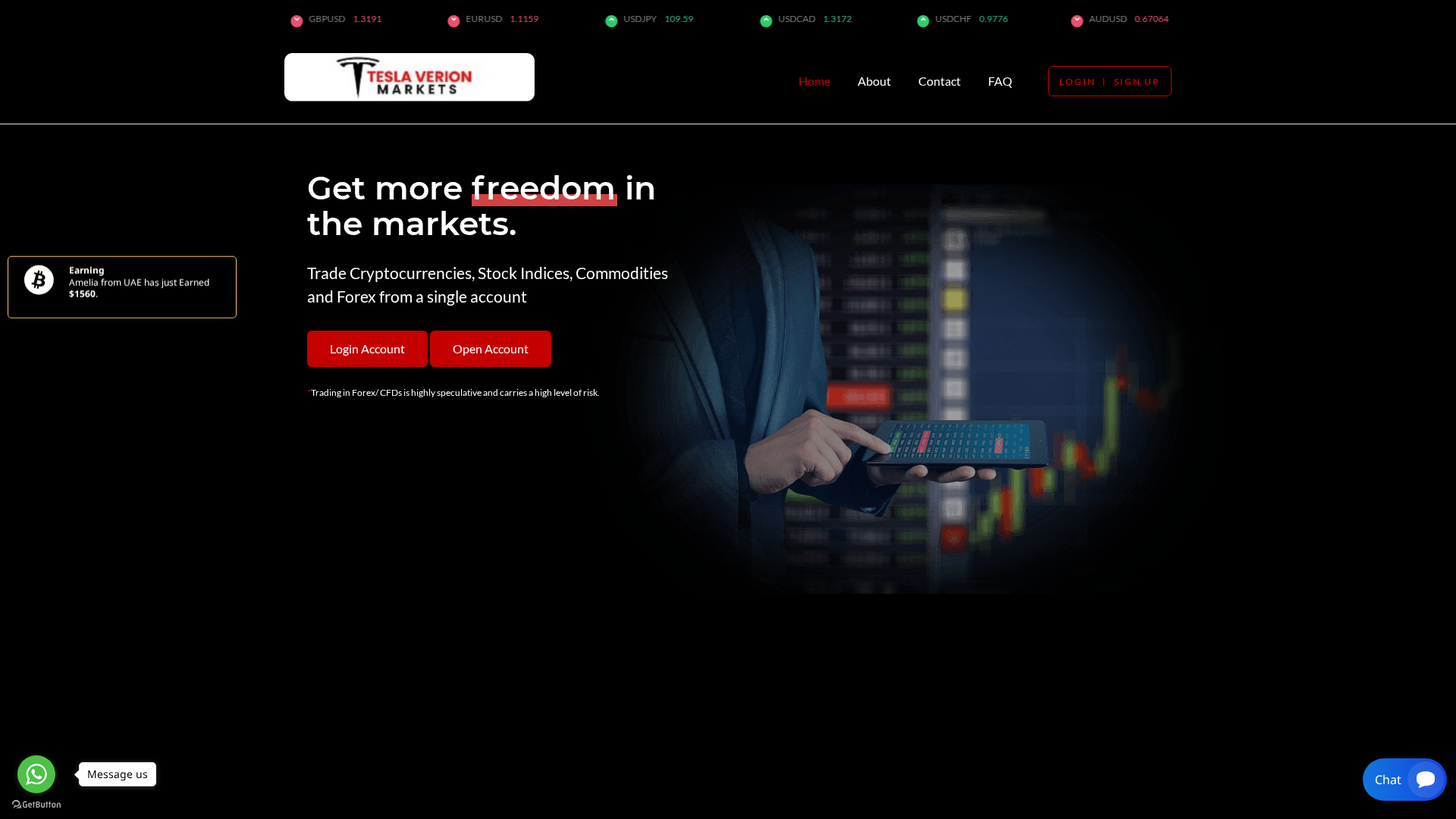 Screenshot of teslastockmarkets-x.com