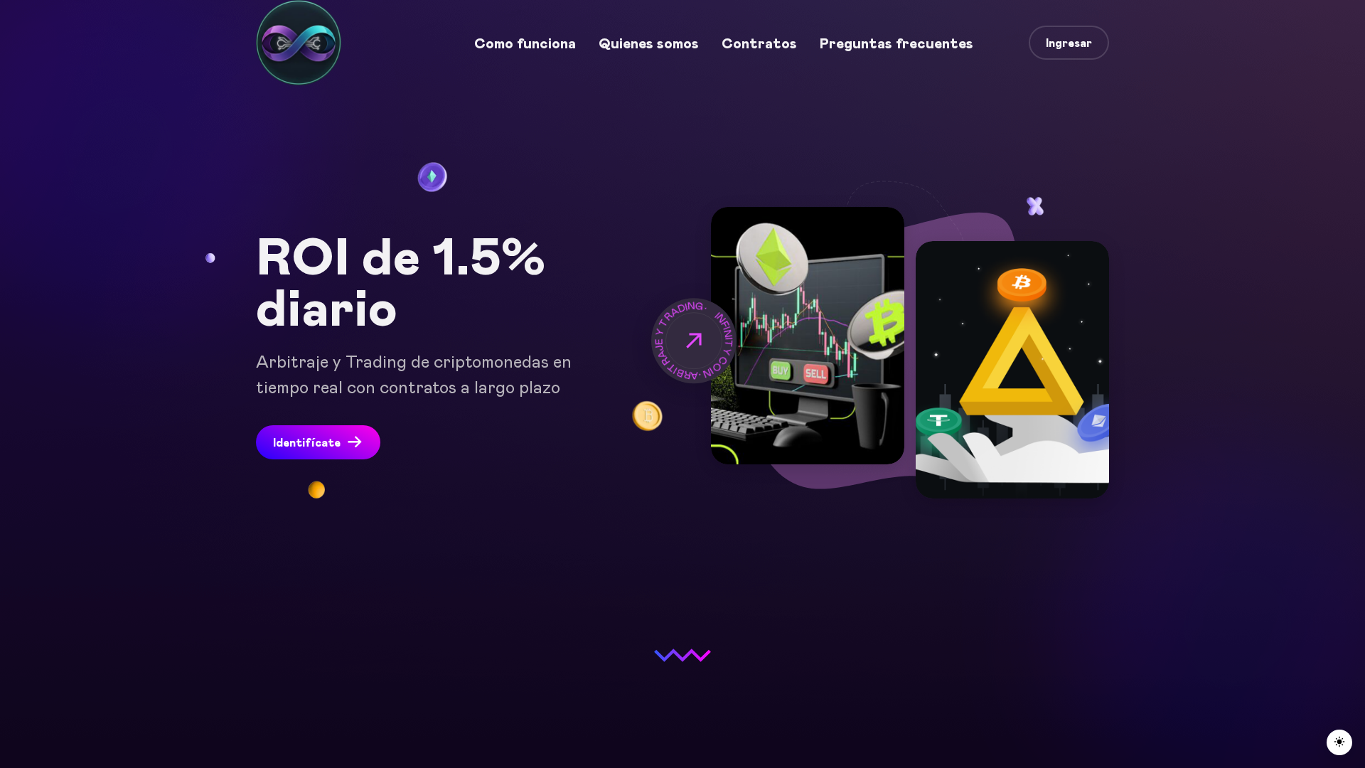 Screenshot of infinitycoin.online
