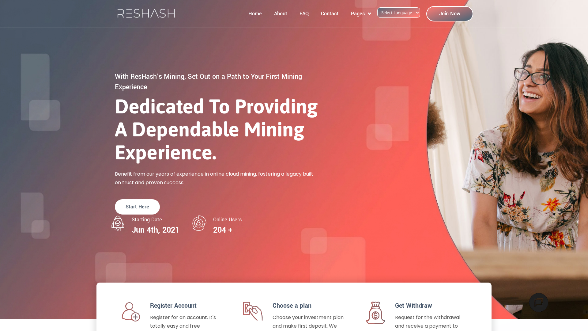 Screenshot of reshash.com