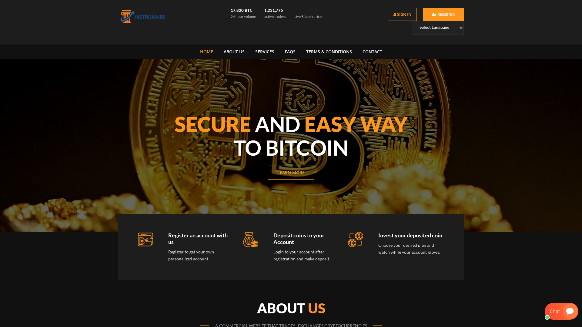 Screenshot of histrotechs.net