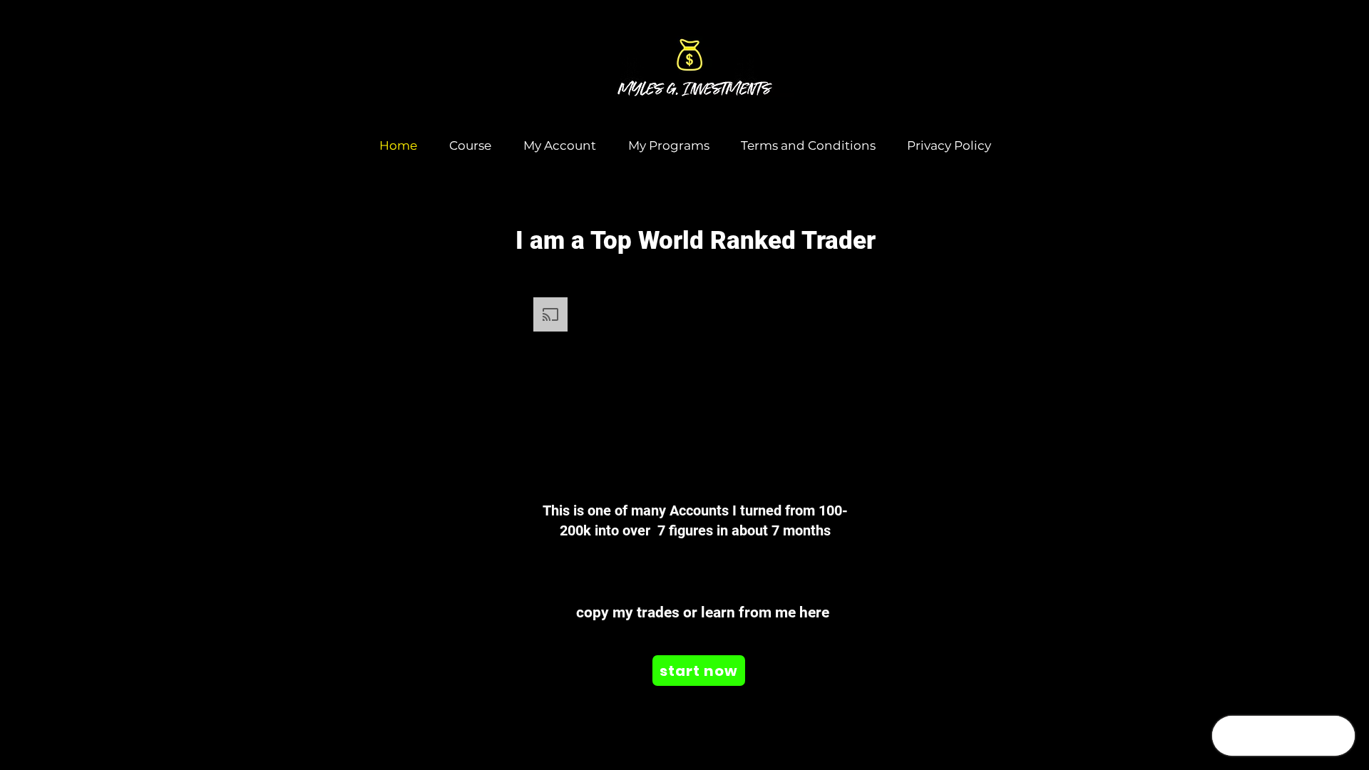 Screenshot of mylesginvestments.com