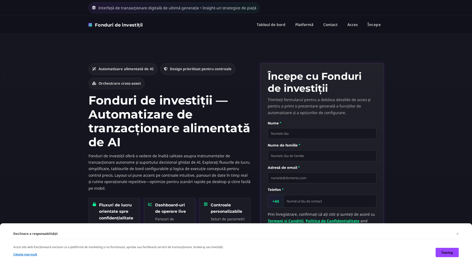 Screenshot of fondurideinvestitii.digital