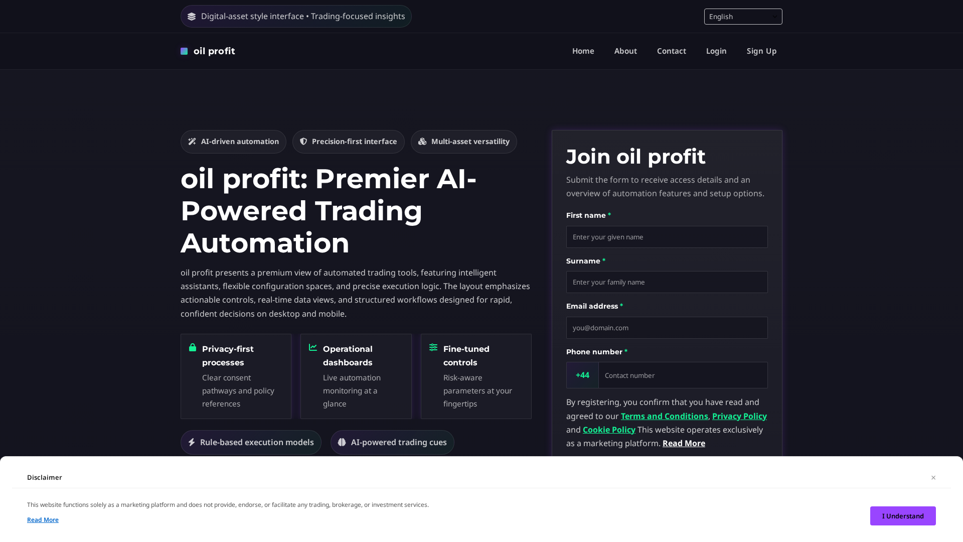 Screenshot of oilprofit.click