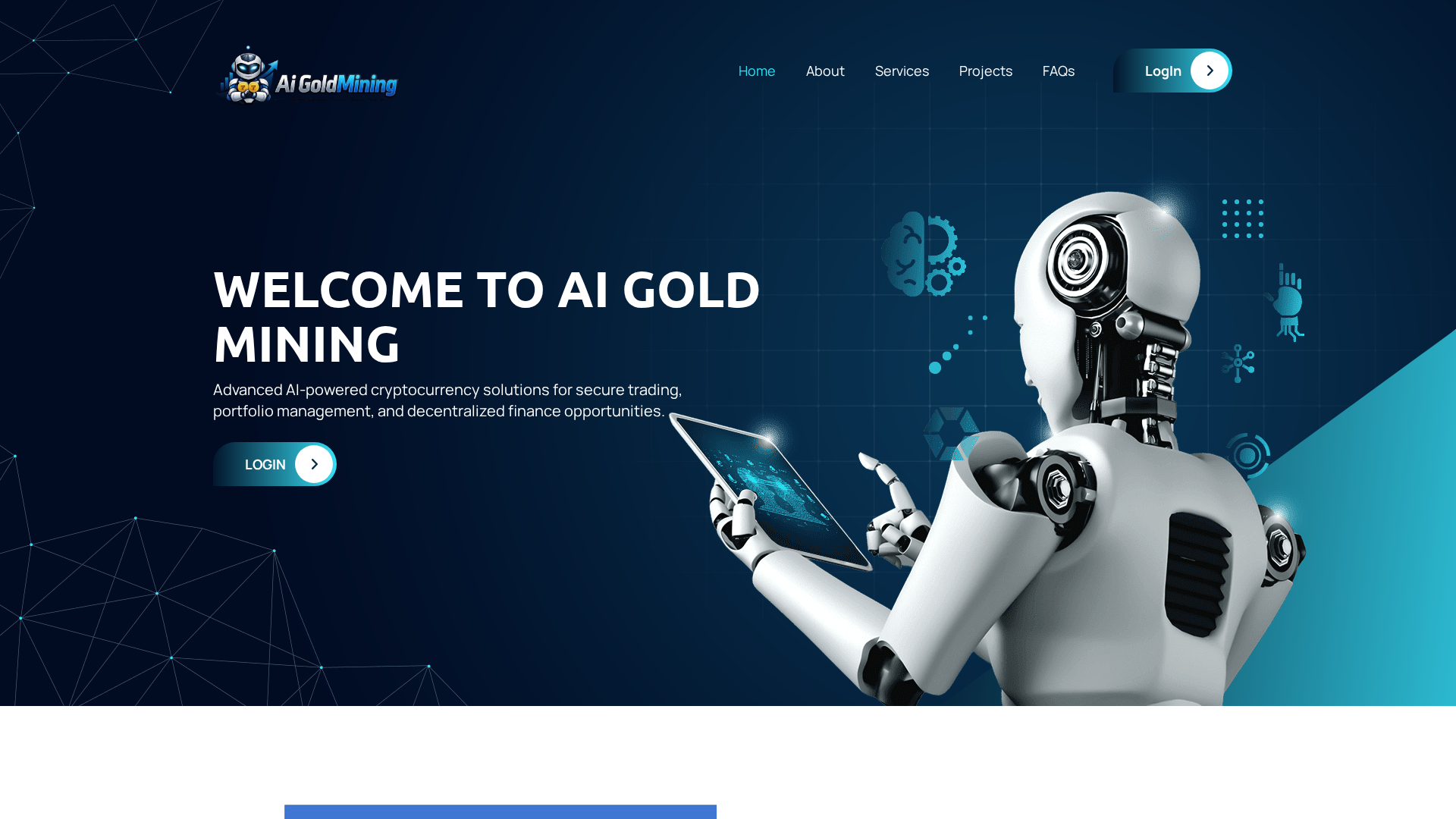 Screenshot of aigoldmining.live