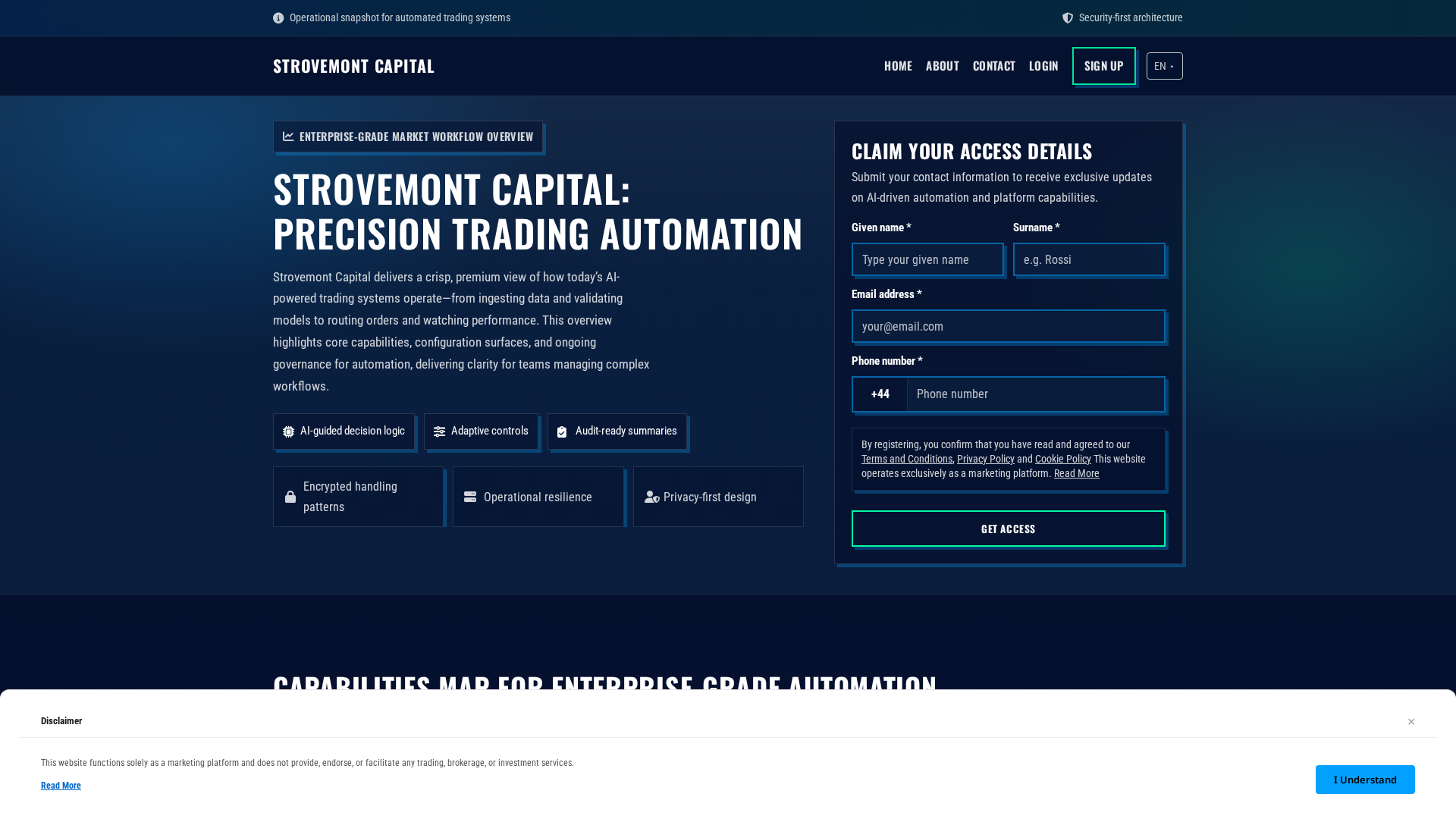 Screenshot of strovemontcapital.pro