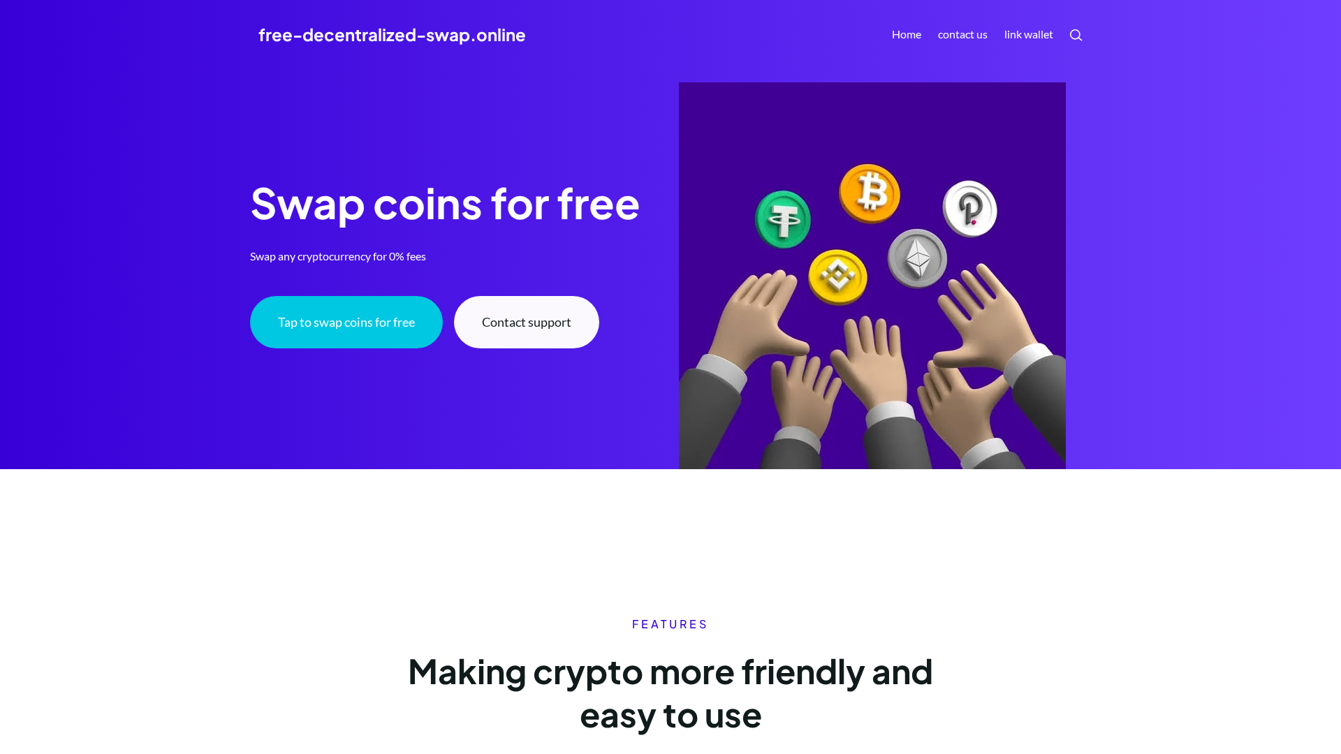 Screenshot of free-decentralized-swap.online