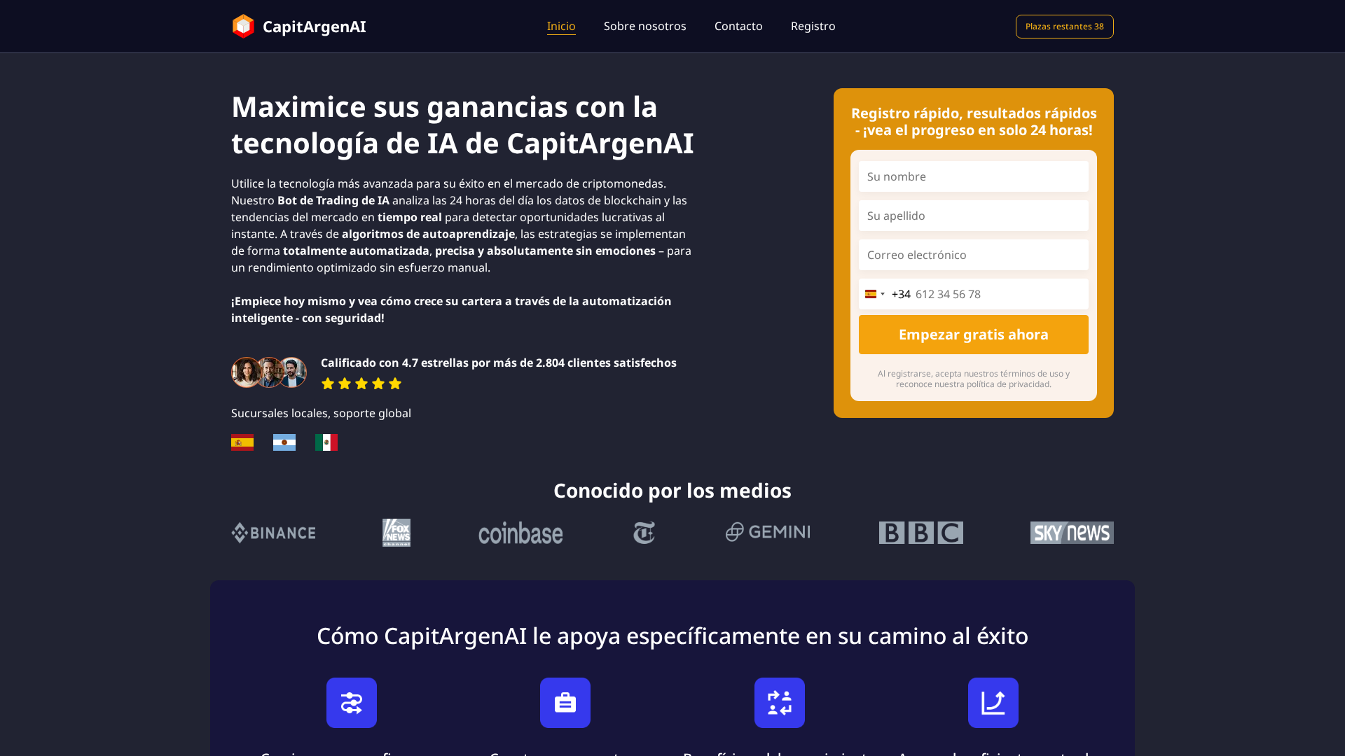 Screenshot of capitargenai.es