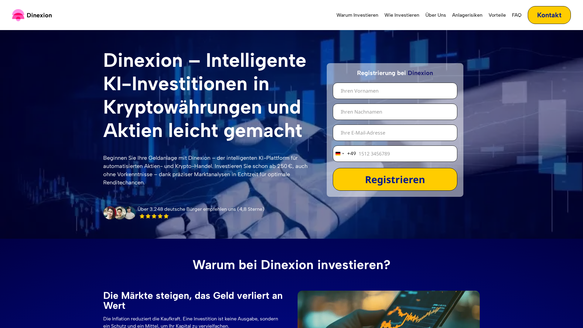 Screenshot of dinexion-de.net
