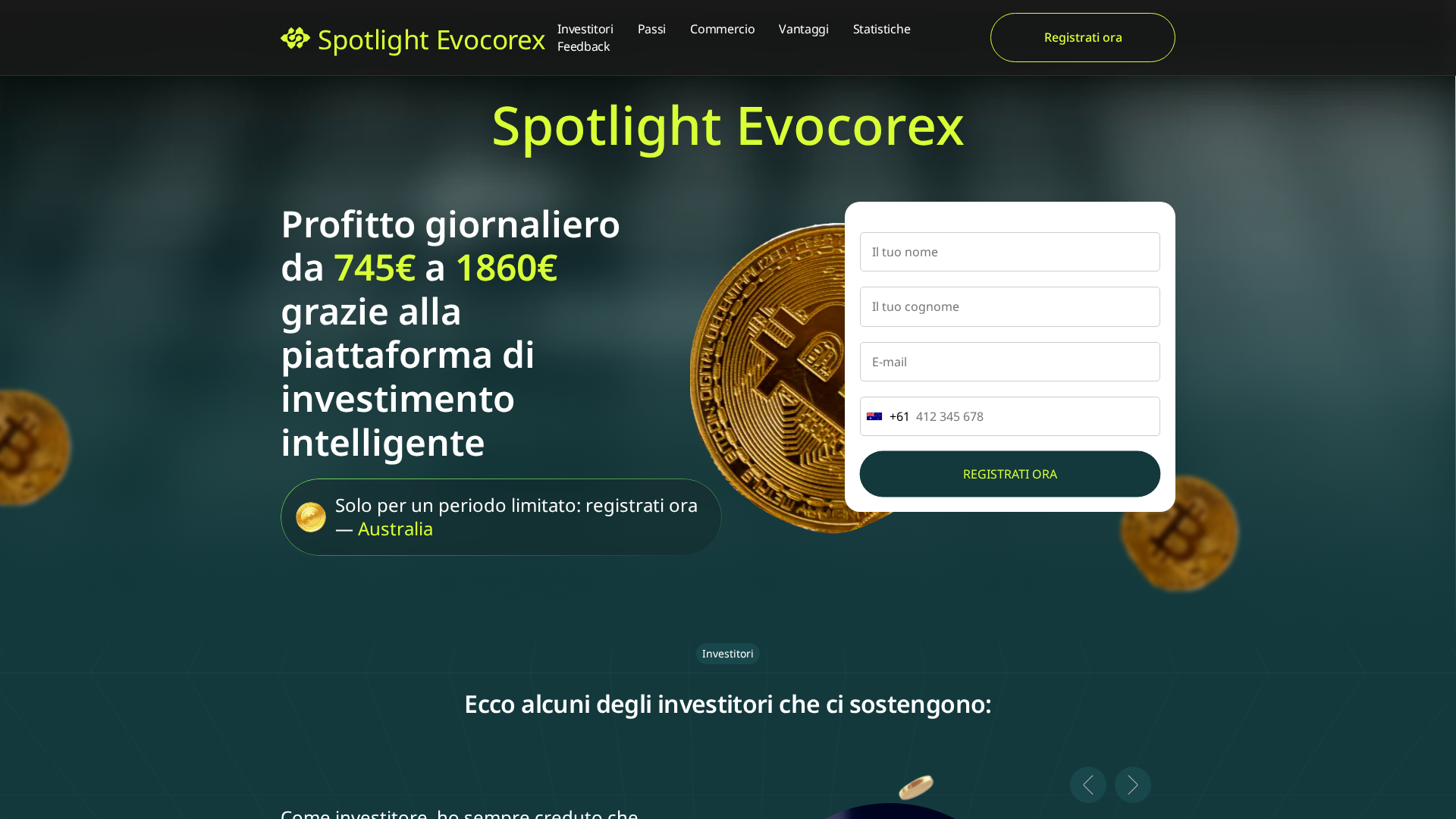Screenshot of spotlight-evocorex.org