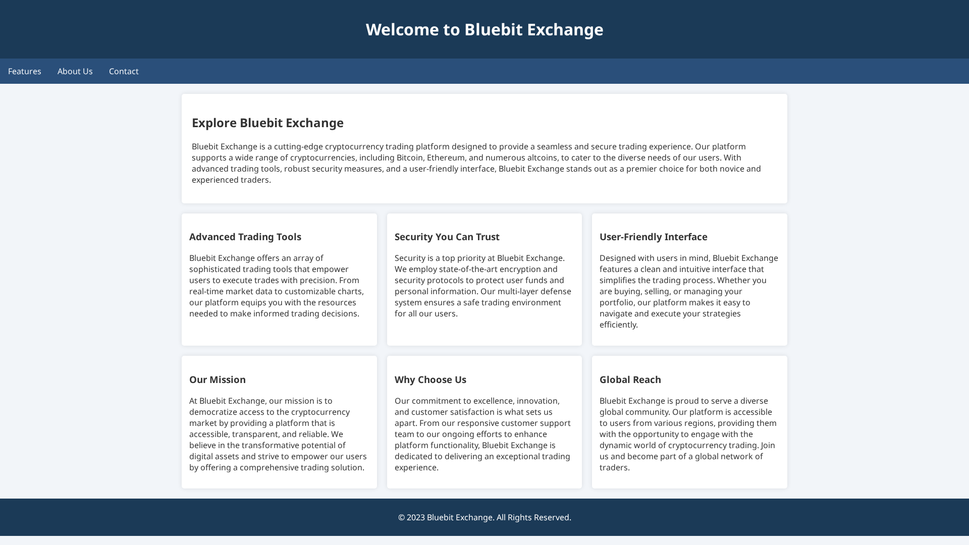 Screenshot of bluebitexchanges.live
