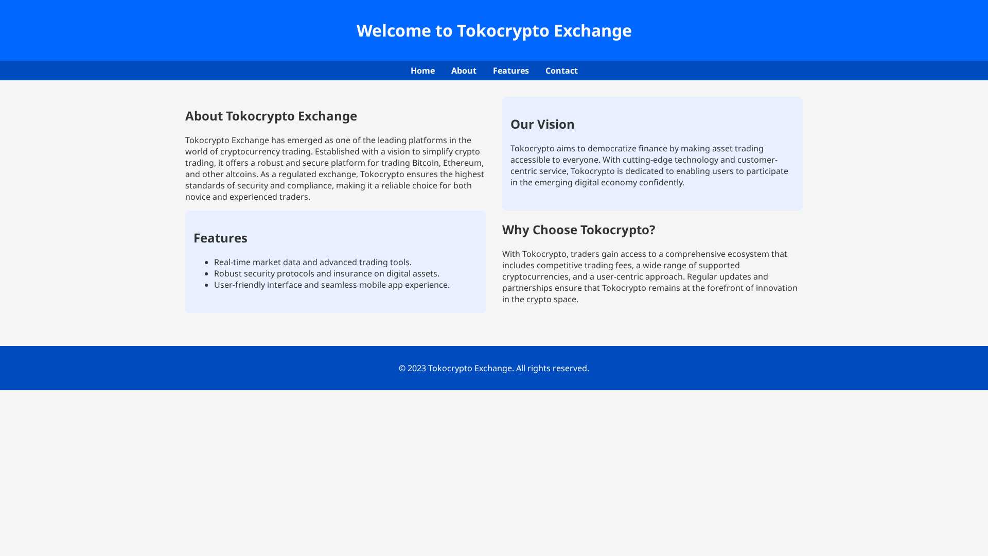 Screenshot of tokocryptoexchanges.live