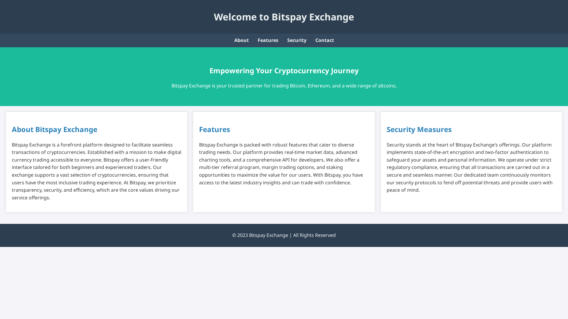 Screenshot of bitspayexchanges.live
