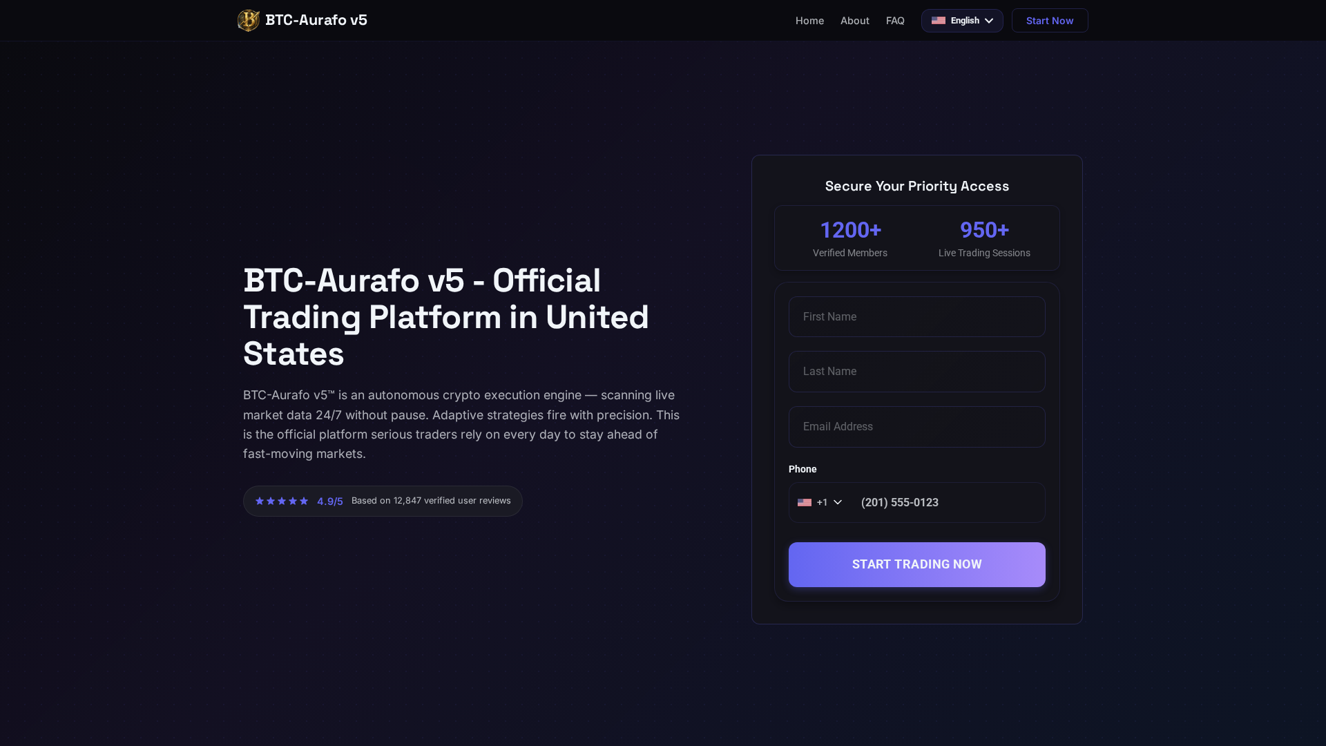 Screenshot of btc-aurafo-v5.com