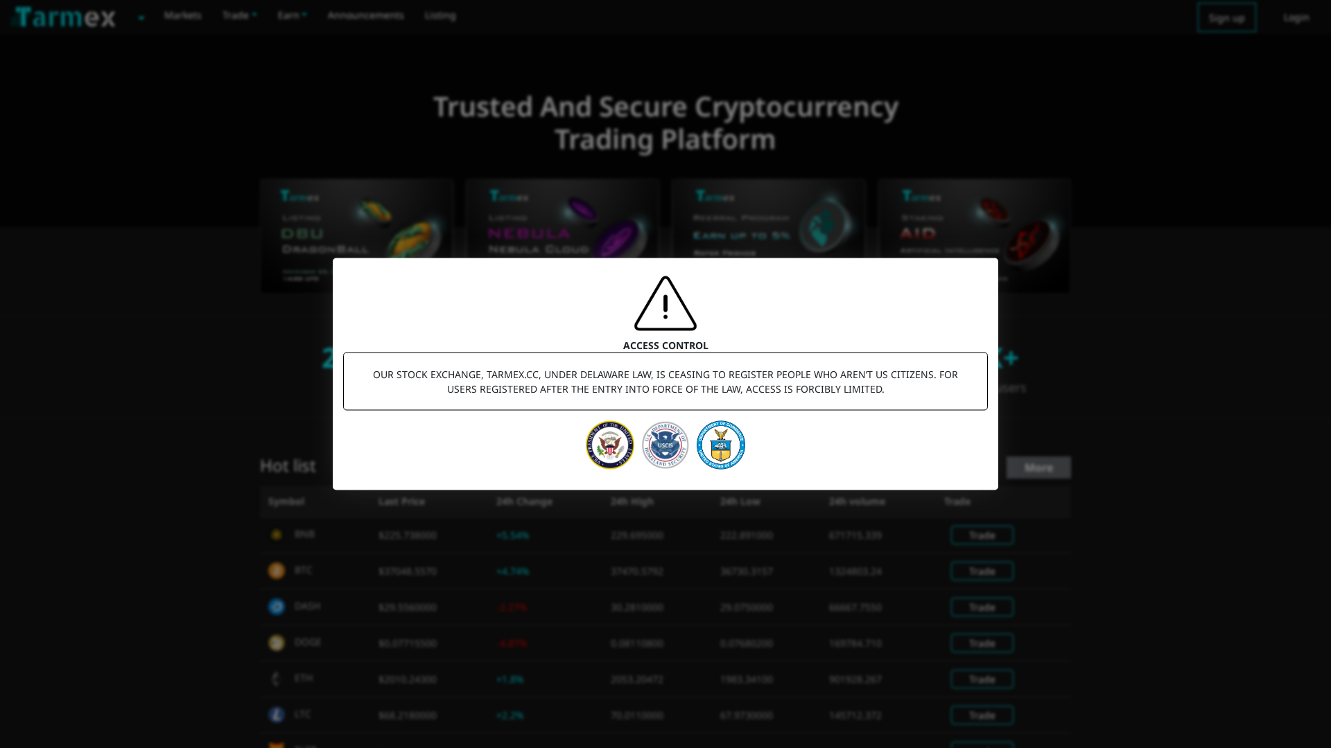 Screenshot of tarmex.online