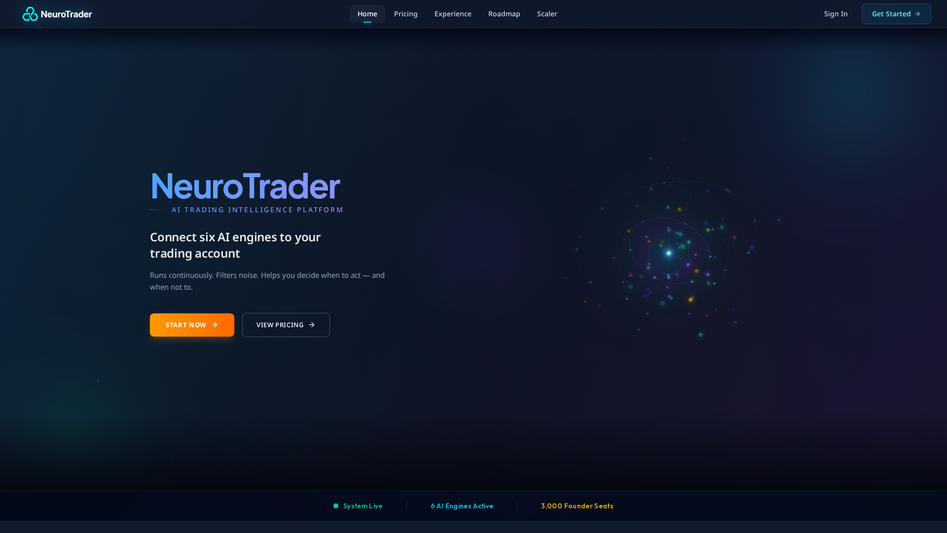 Screenshot of neurotraderai.com