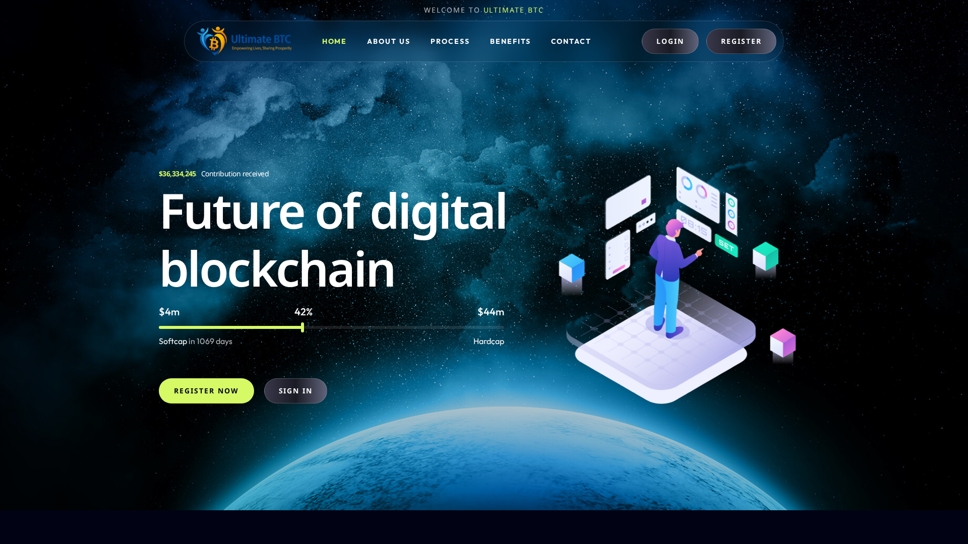 Screenshot of ultimatebtc.info