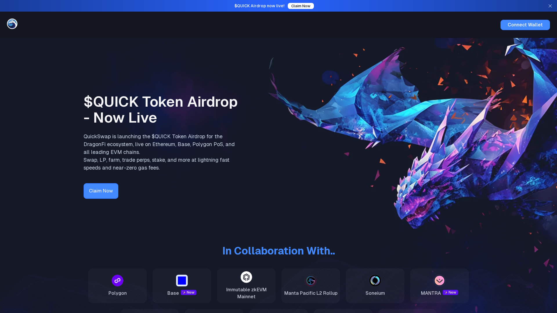 Screenshot of quick-airdrop.com