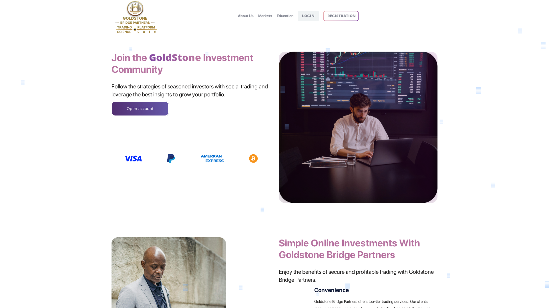 Screenshot of goldstone-fingroup.com