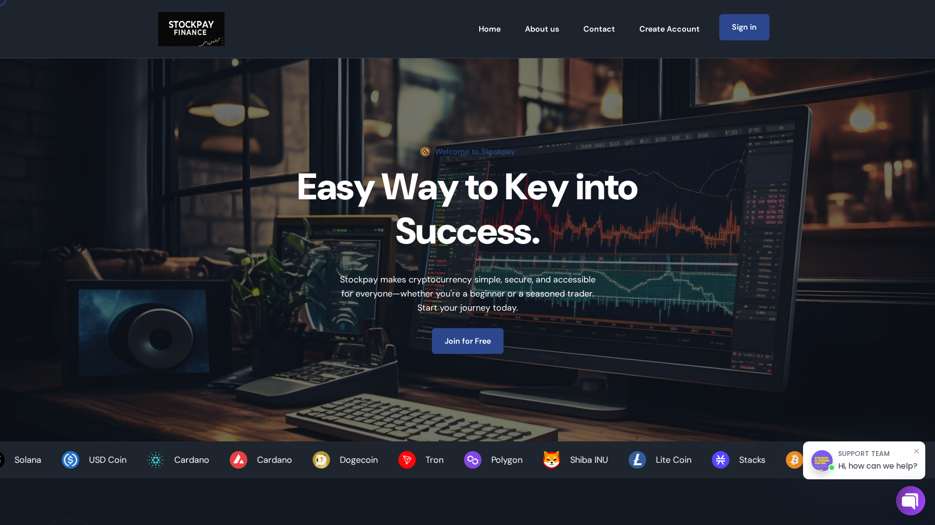 Screenshot of stockpayapp.com