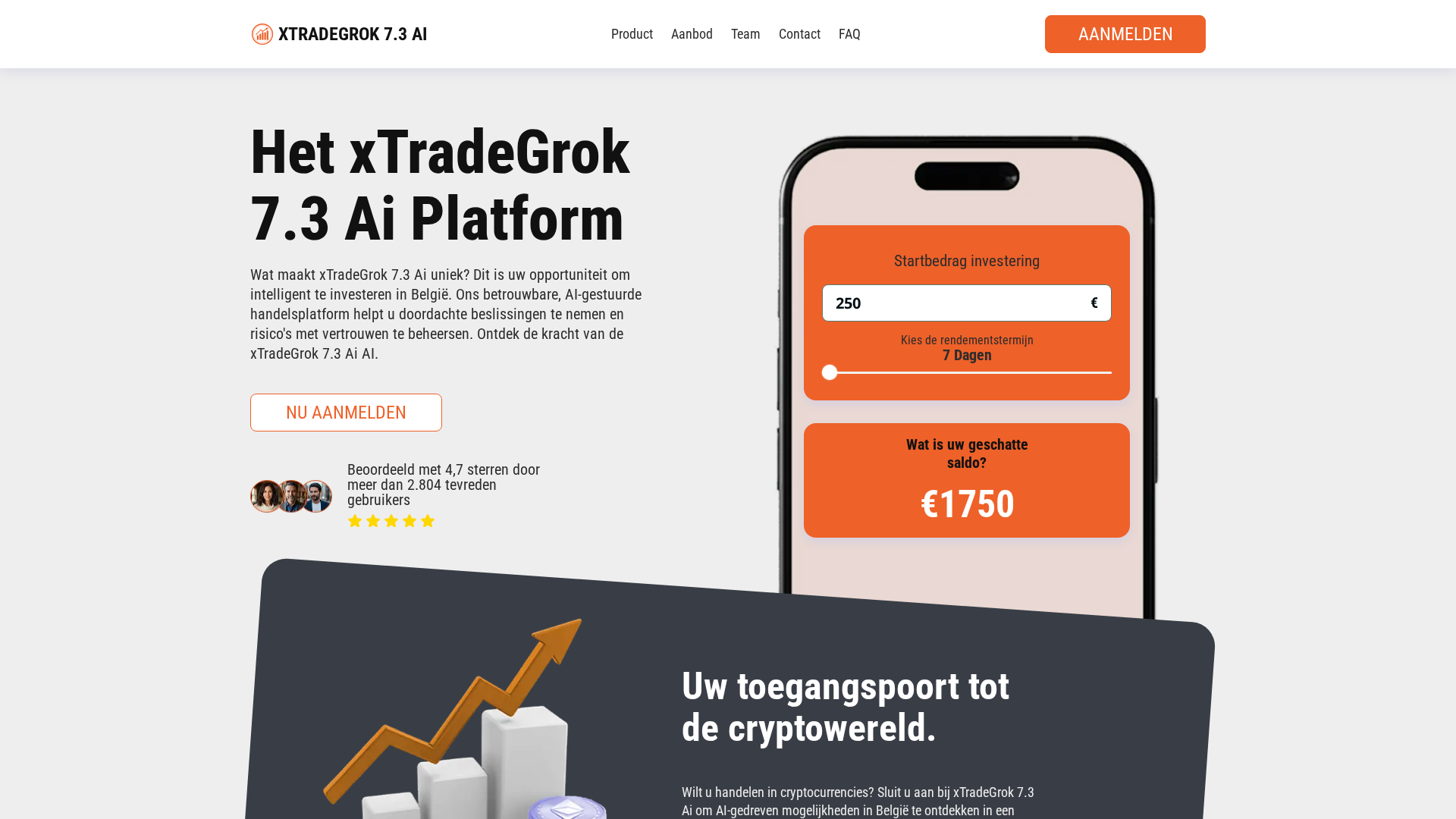 Screenshot of x-tradegrok-73ai.com