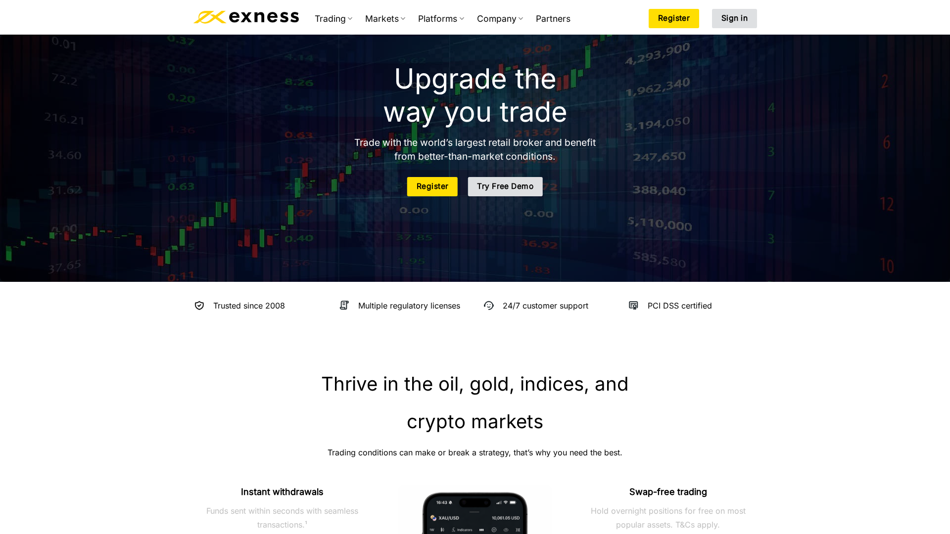 Screenshot of exxmarket.pro