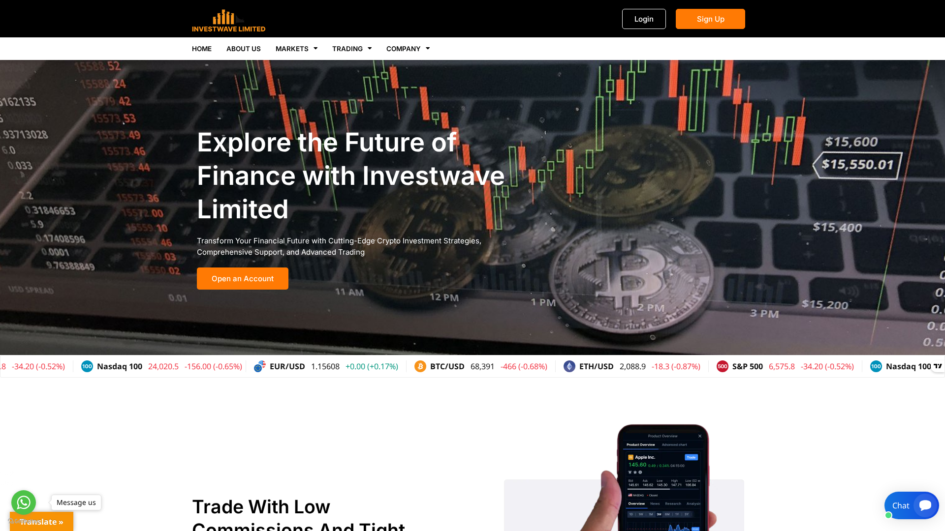Screenshot of investwavelimited.org