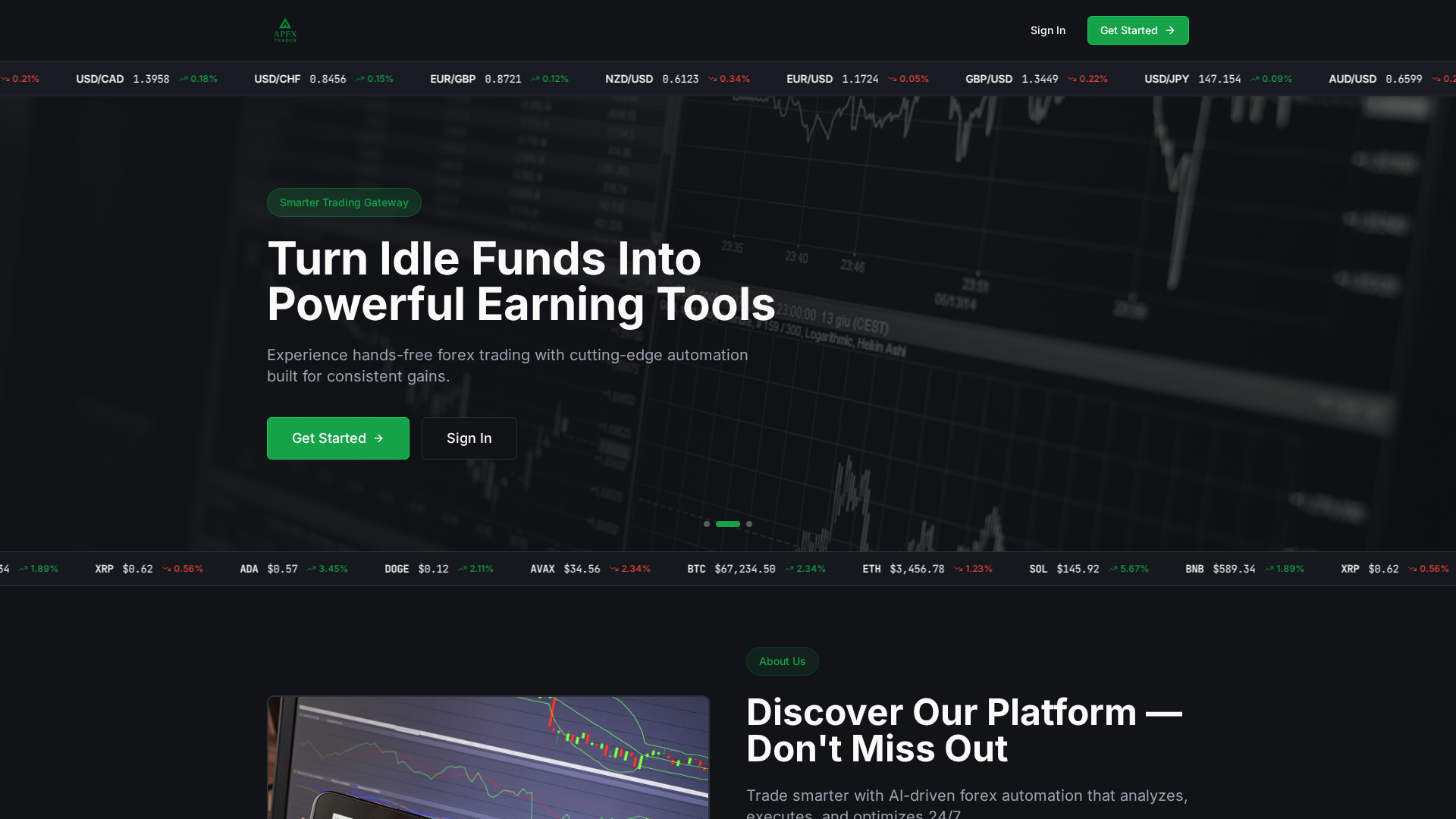 Screenshot of apextradercorp.com