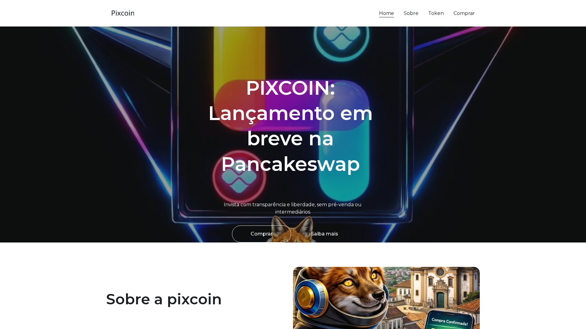 Screenshot of pixcoin.online