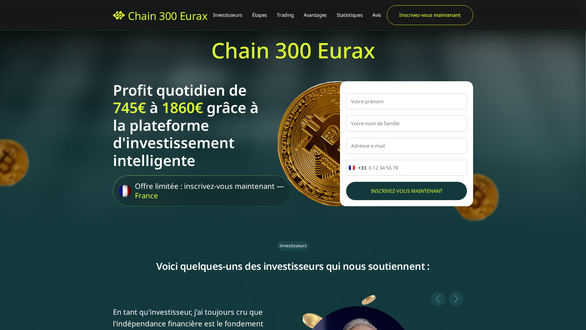Screenshot of chain-300-eurax.com