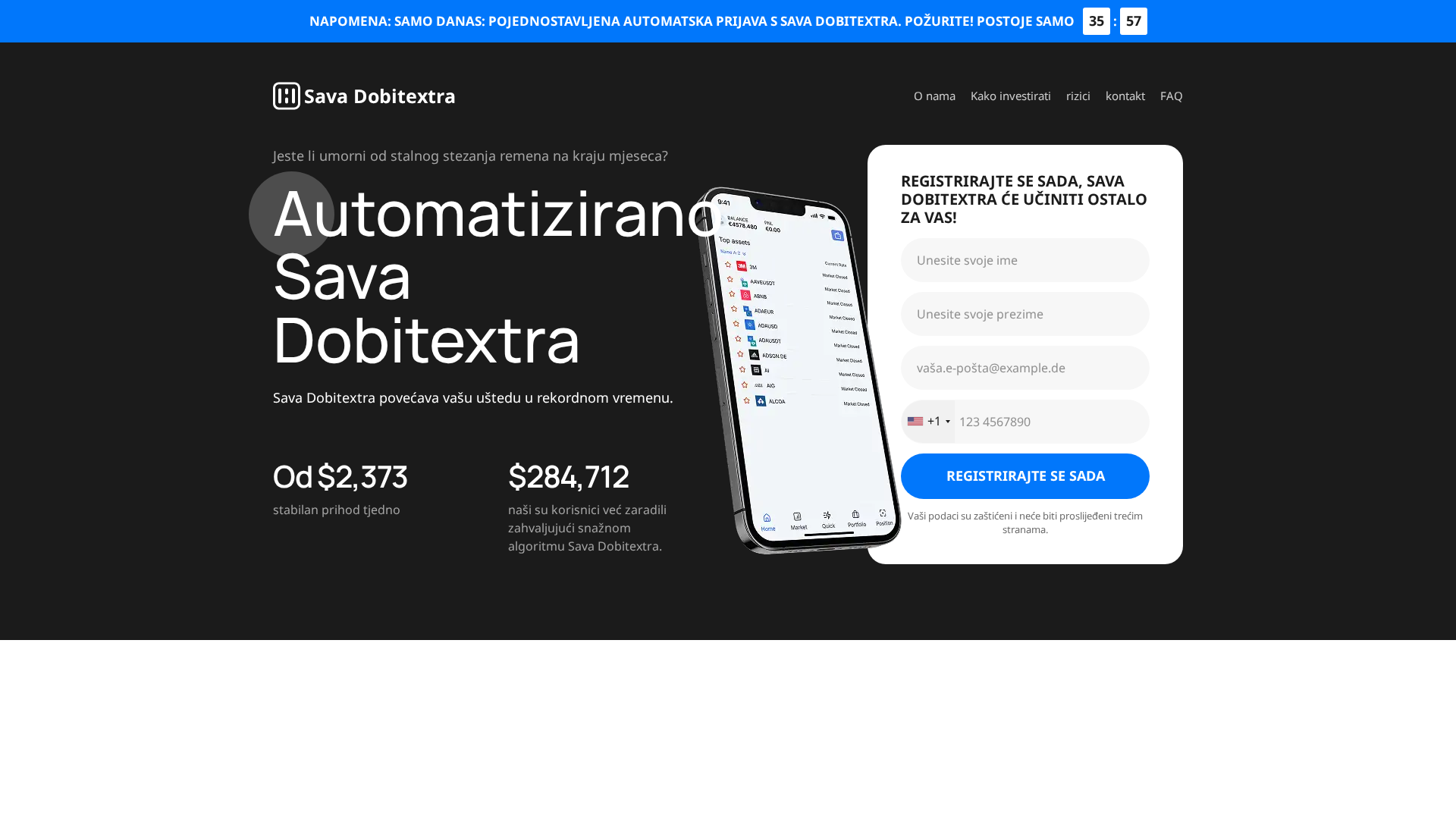 Screenshot of savadobitextra.com