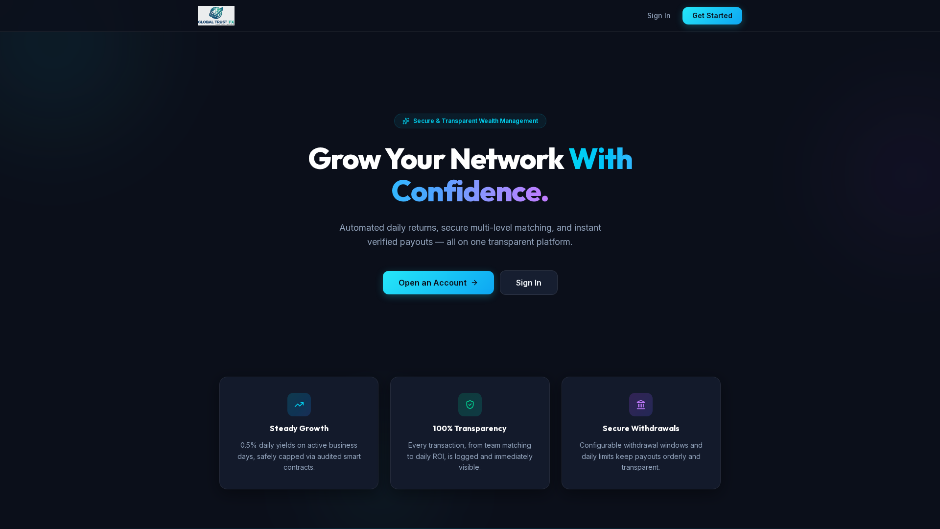 Screenshot of globaltrustfx.net
