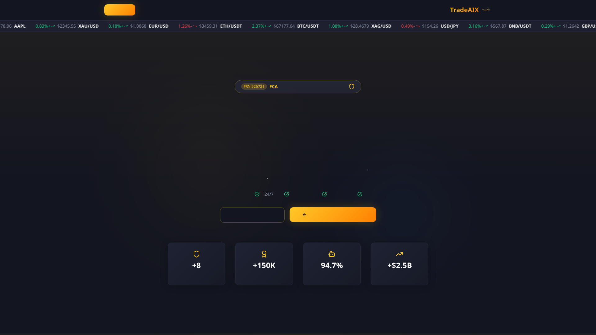 Screenshot of tradeaix.co.uk