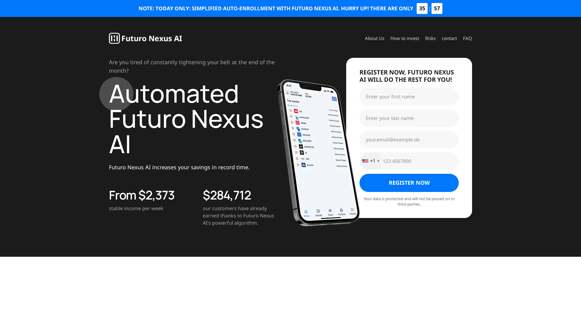 Screenshot of futuronexusai.net