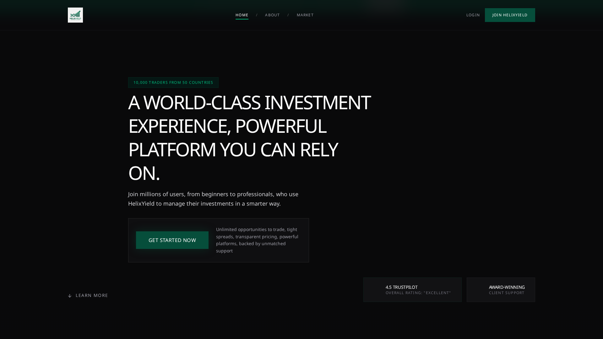 Screenshot of helixyield.com