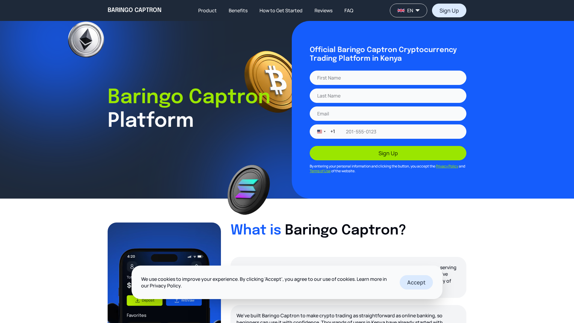 Screenshot of baringo-captron.com