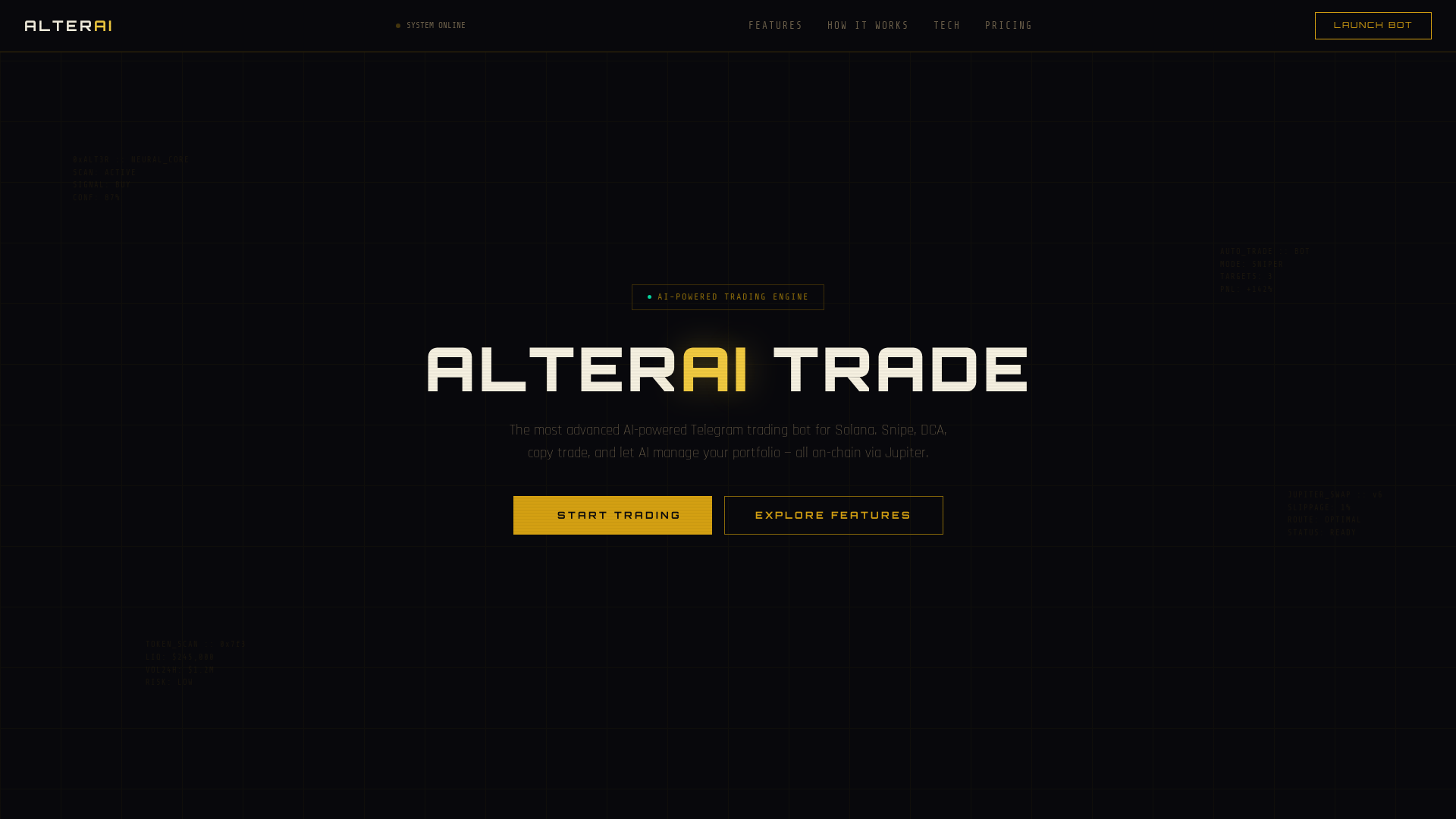 Screenshot of alteraitrade.xyz