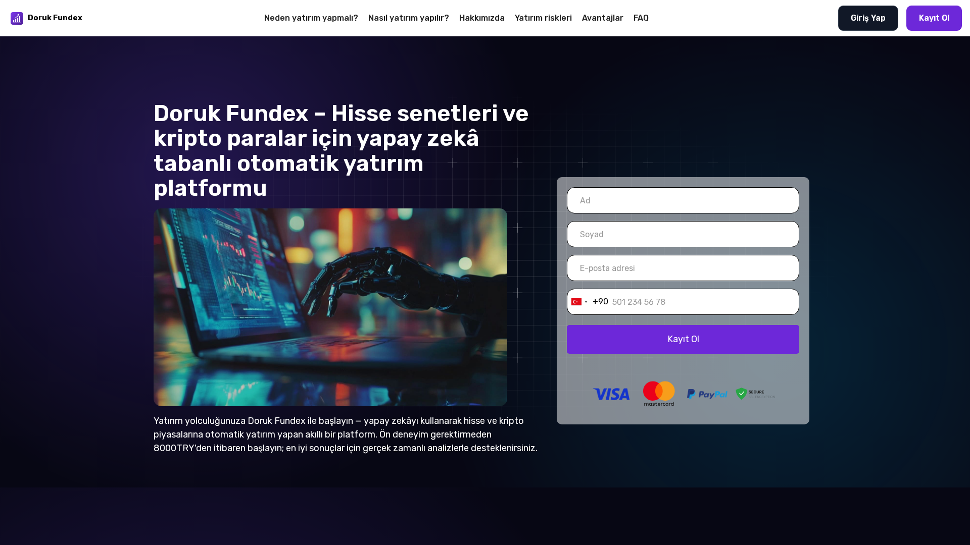 Screenshot of doruk-fundex.org