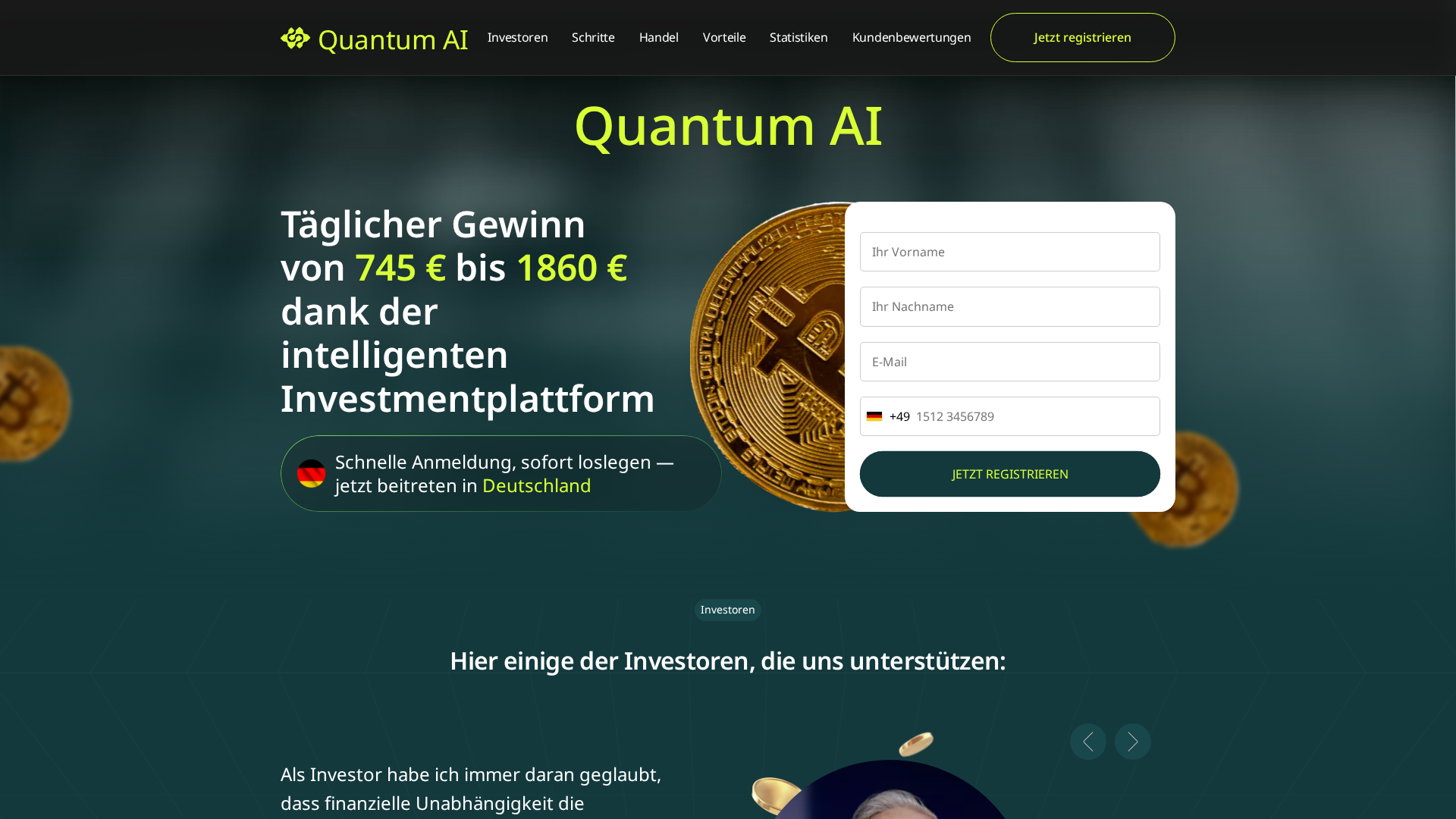 Screenshot of quantum-ai-offiziell.com