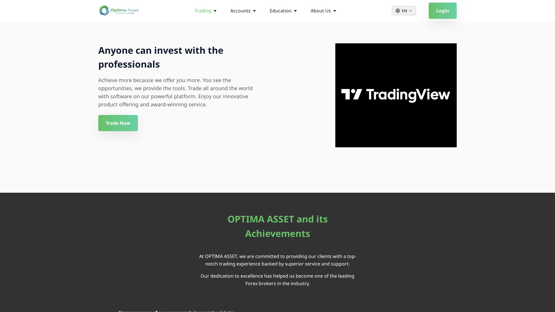 Screenshot of optimaassets.llc