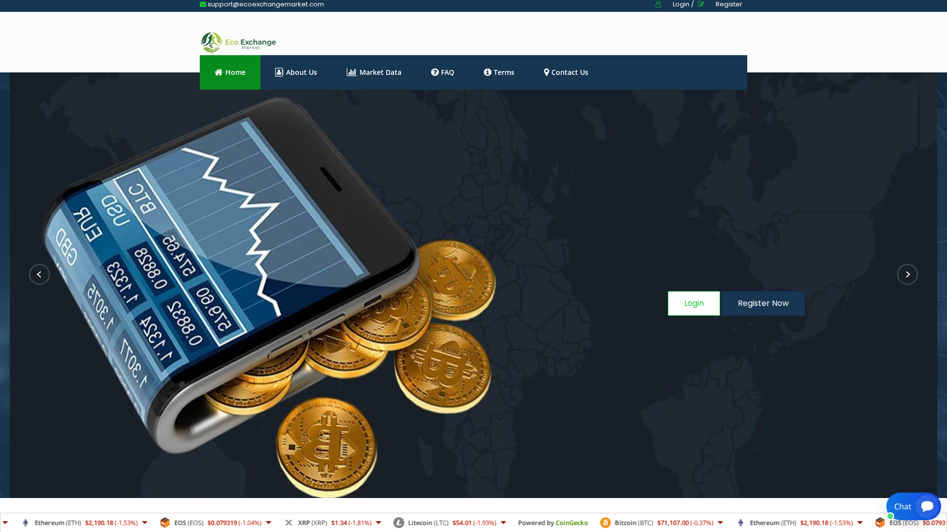 Screenshot of ecoexchangemarket.com