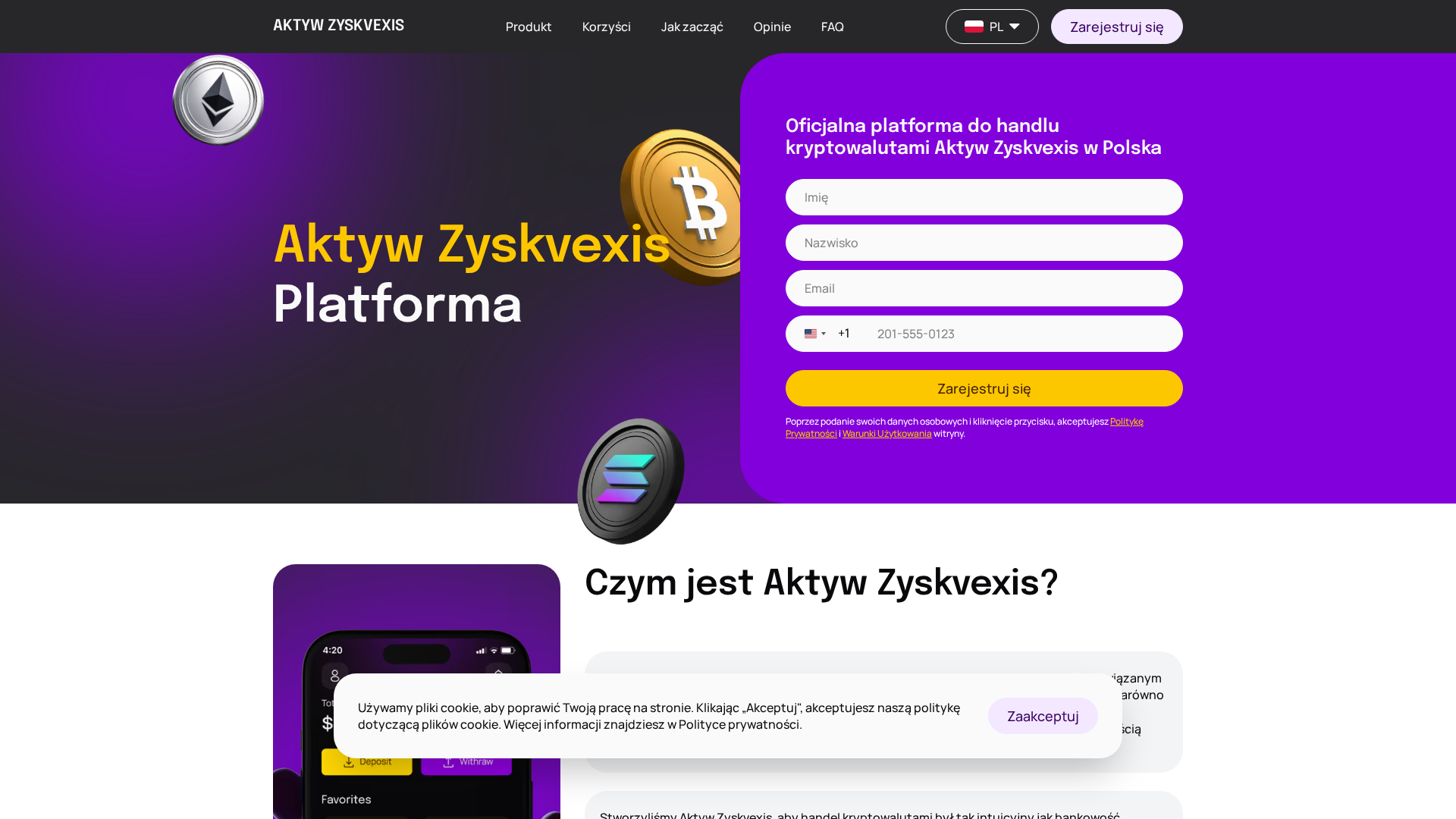 Screenshot of aktyw-zyskvexis.com