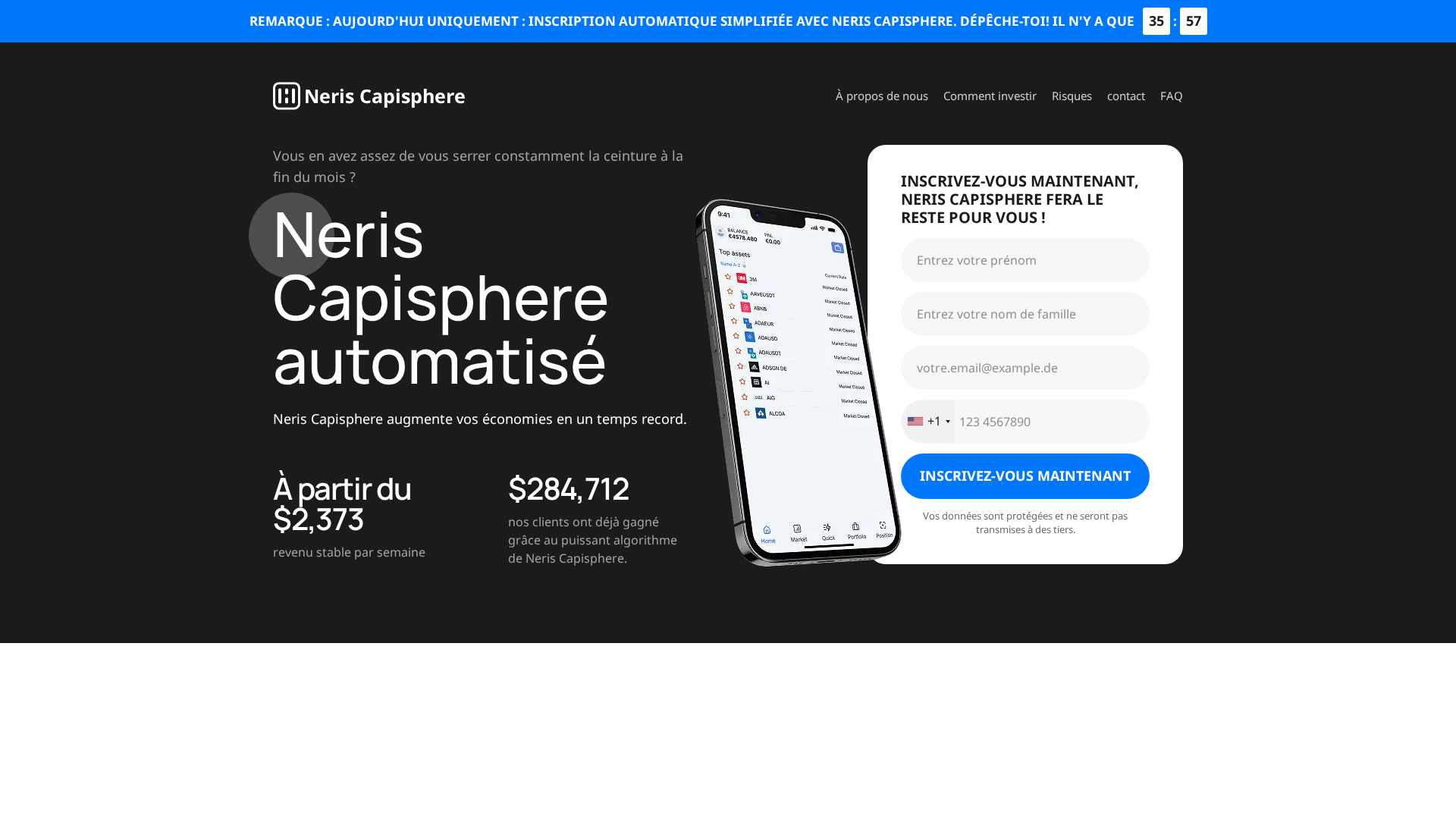 Screenshot of neriscapispheretrade.com