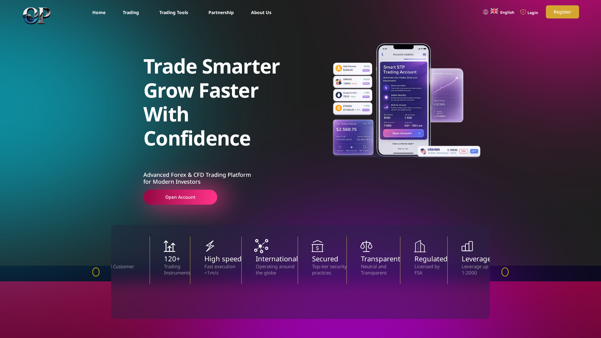 Screenshot of oceanprimefx.com