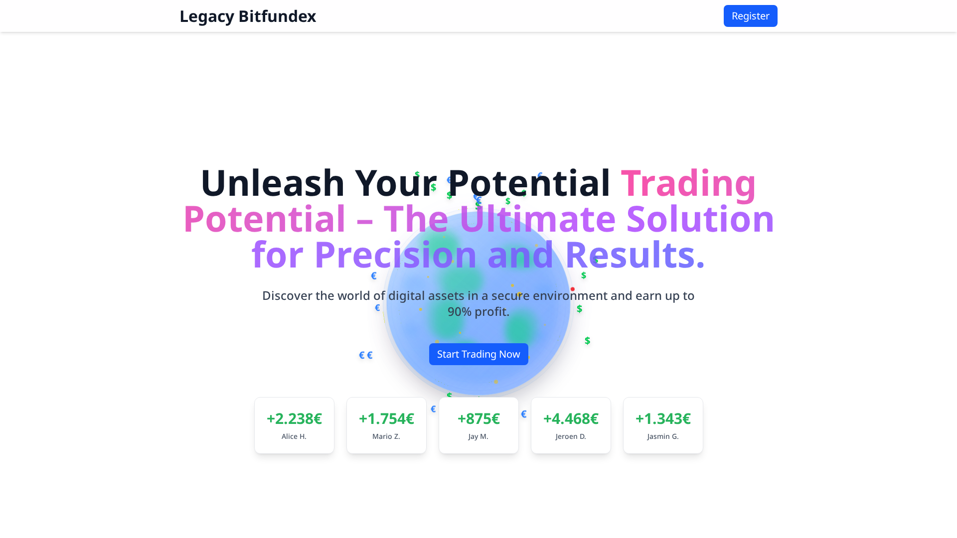 Screenshot of legacybitfundex-official.net