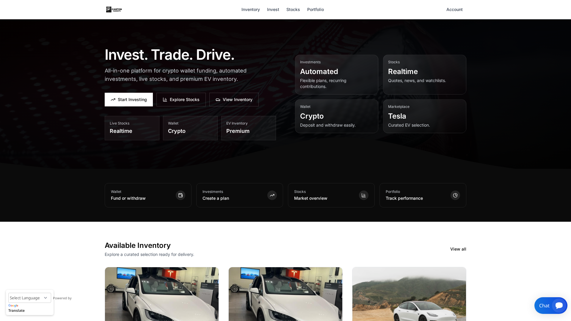 Screenshot of canton-markets.com