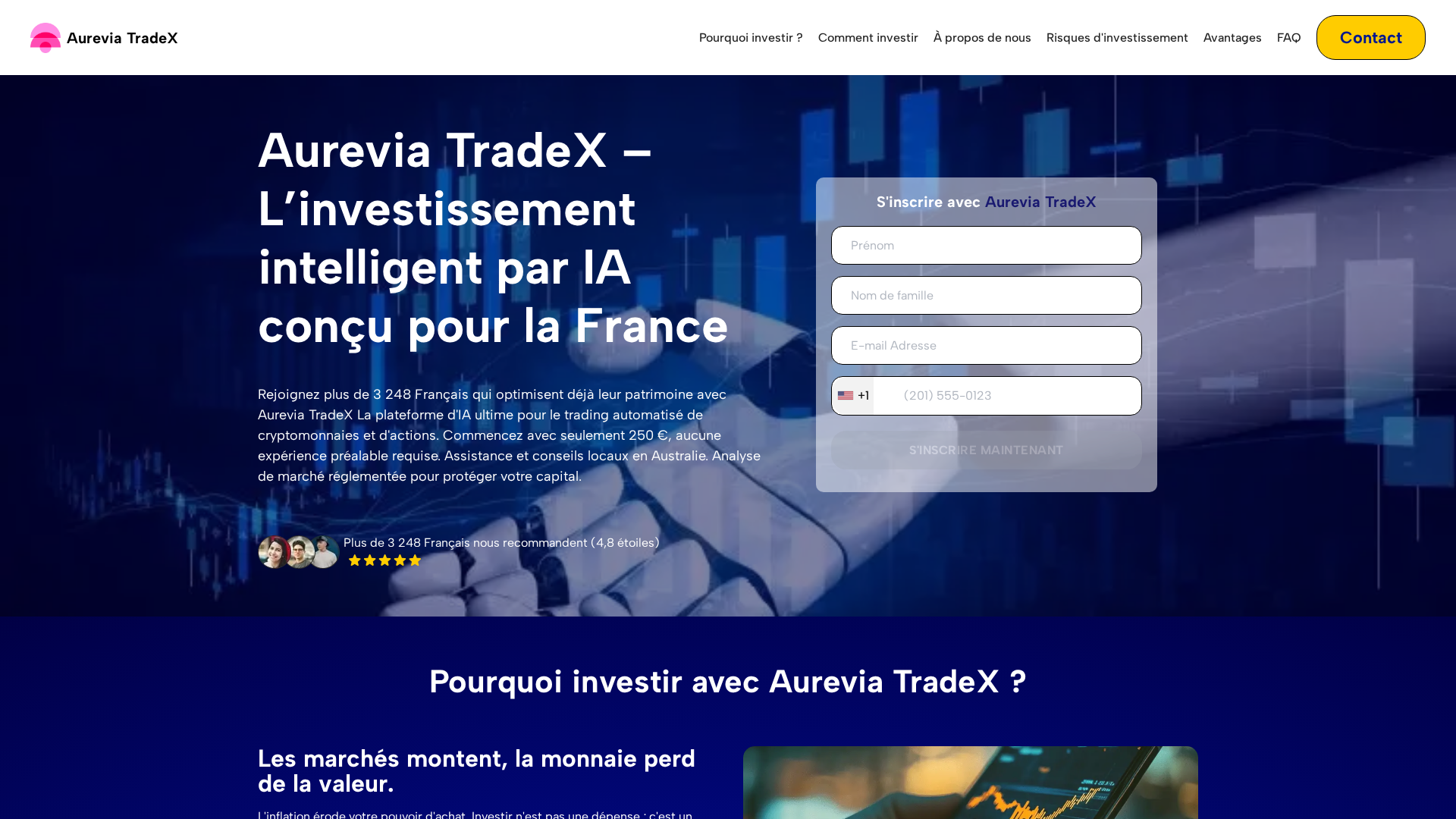 Screenshot of aurevia-tradex.sbs