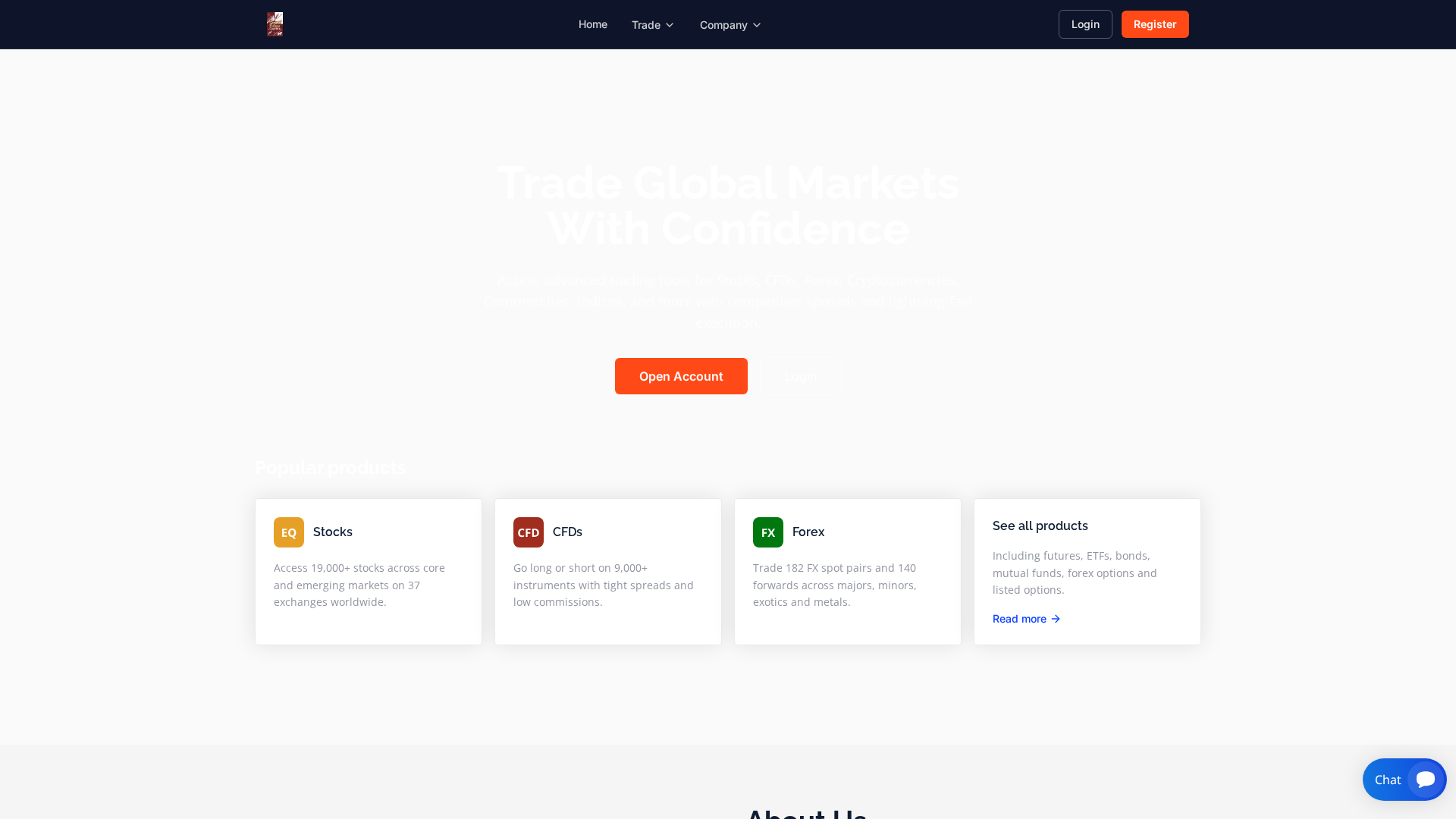Screenshot of stockedgecapitals.com